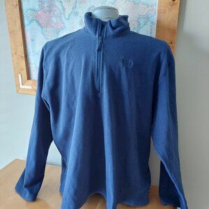 Helly Hansen Men's Big &Tall Navy Long Sleeve 3/4 Zip PolarTec Fleece Size 5XL